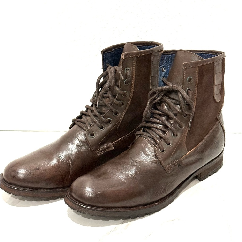 Call‎ It Spring Dark Brown lace up Leather Boots 11
